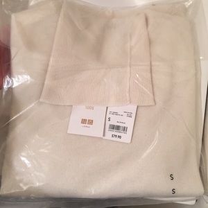 White Uniqlo Turtleneck